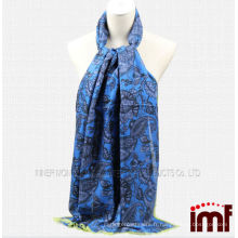 A Vendre Magnifique Bleu Cachemire Modal Paisley Indien Châles Pashmina pour Dames